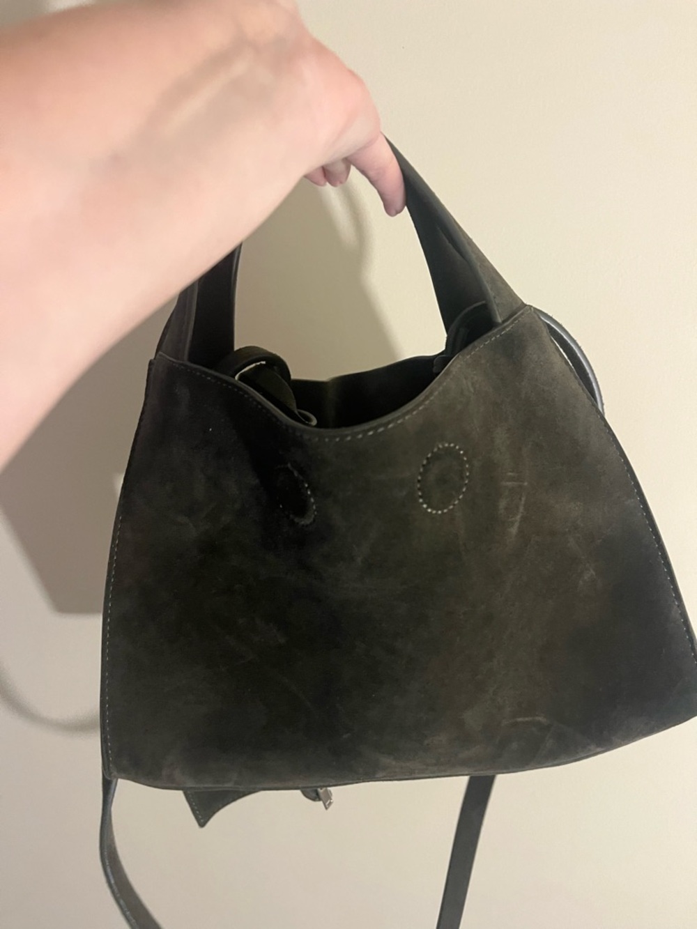 Cos Green Suede Alcove Mini Bag - Picture 4 of 8